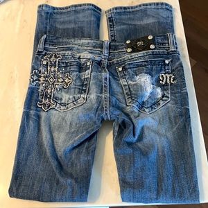 Miss Me JE5340B2L Boot cut Jeweled jeans Size 29